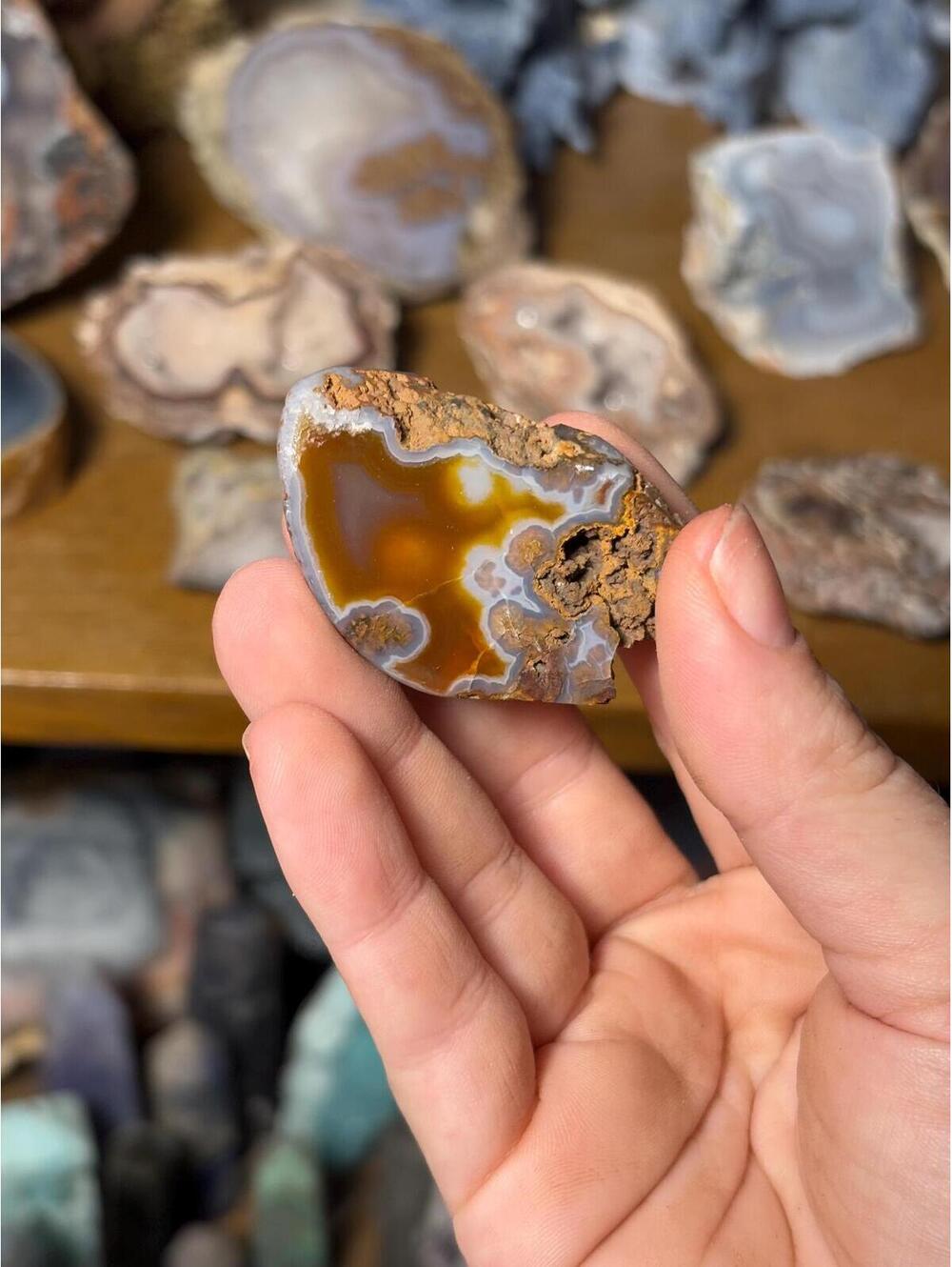Agua Nueva Agate from Mexico | Natural Banded Agate Mineral Specimen